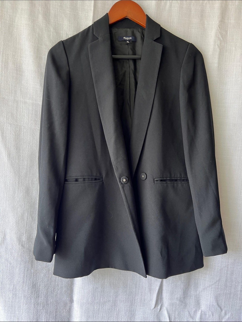 Madewell Black Longline Blazer